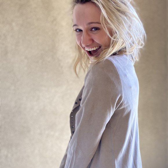 Genuine Suede Jacket with Metal Grommets - Dreamy! - Picture 4 of 4